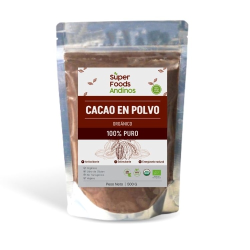 K'umara Market: Cacao en polvo orgánico 200gr Superfoods Andinos